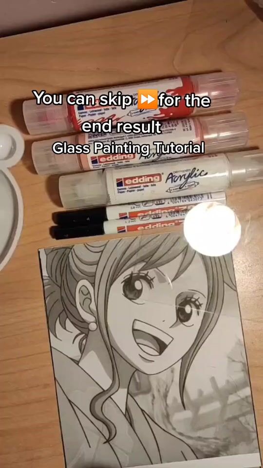 Creating anime on glass ?