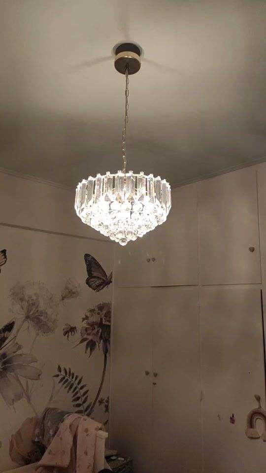 The most beautiful lighting fixture for my girls' room!