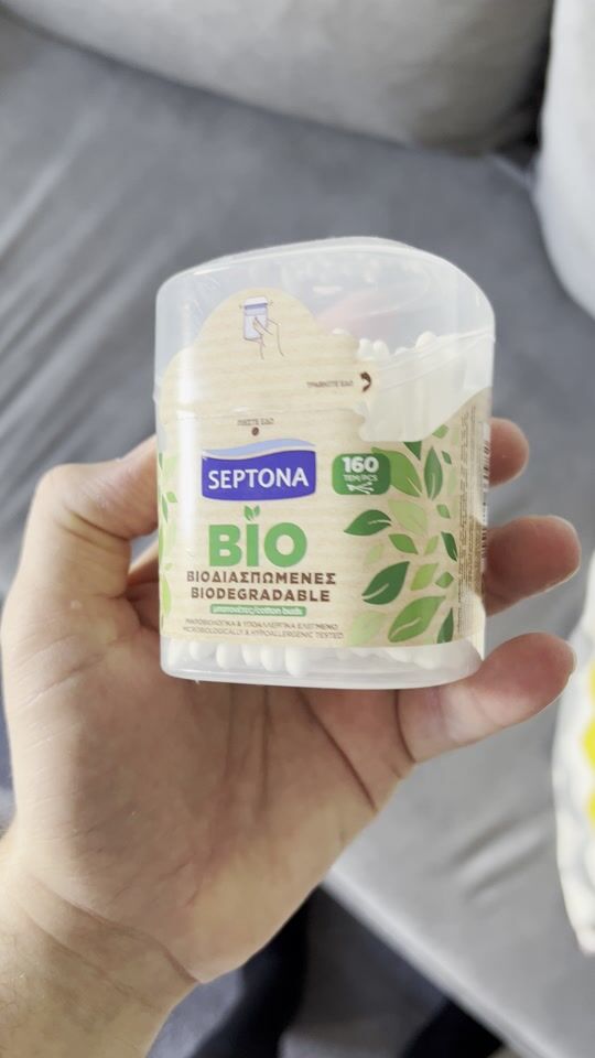 Recenzie pentru bețișoarele de bumbac biodegradabile Septona în cutie, 160 bucăți