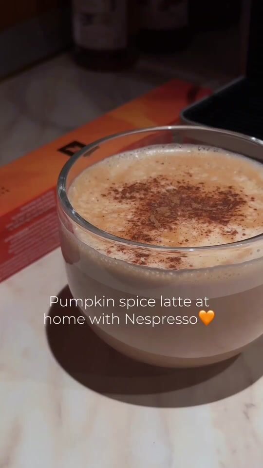 Pumpkin spice latte at home🧡✨