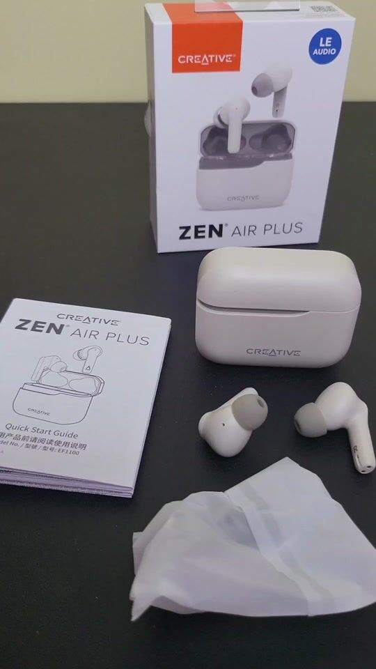 Review for Creative Zen Air Plus In-ear Bluetooth Handsfree Headphones with Sweat Resistance and Charging Case White