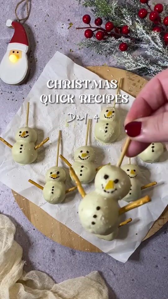 Christmas quick recipes (day 4) | Delicious snowmen