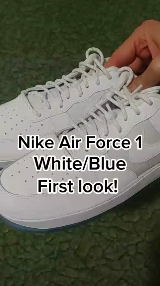 Nike Air Force 1 Alb/Albastru, prima impresie!
