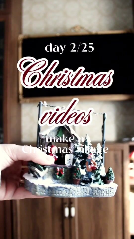 create a Christmas village