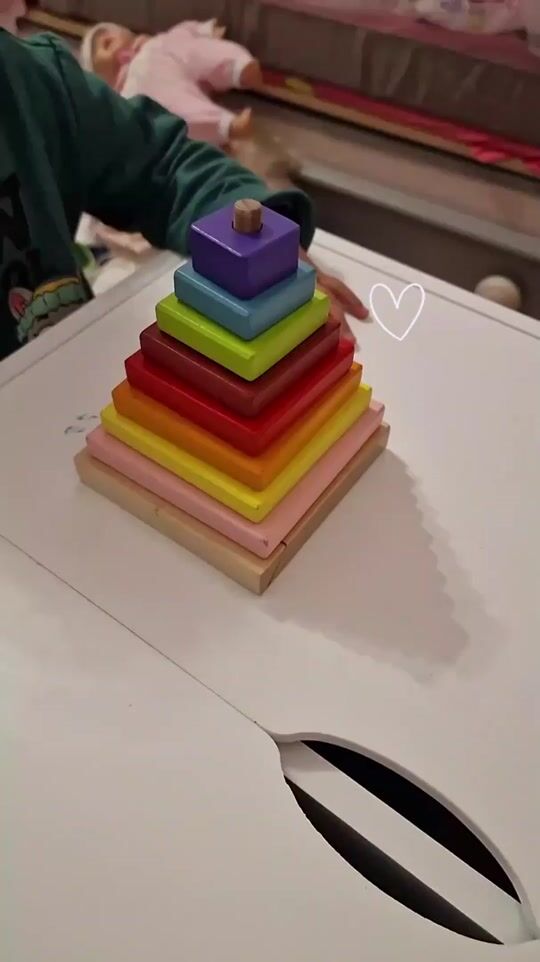 Colorful wooden pyramid!!